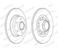 FERODO DDF2602-1 Disque de frein pour FIAT,NISSAN,OPEL,RENAULT,VAUXHALL