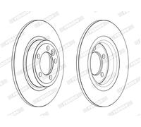 FERODO DDF2633C Disque de frein pour JAGUAR,LAND ROVER