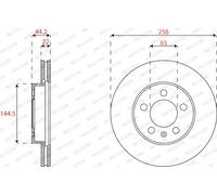 FERODO DDF2663C Disque de frein pour AUDI,SEAT,SKODA,VW