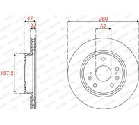 FERODO DDF2791C Disque de frein