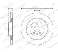 FERODO DDF2844C Disque de frein pour VOLVO