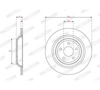 FERODO DDF2977C Disque de frein pour FORD