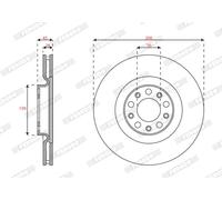 FERODO DDF3052C Disque de frein pour ALFA ROMEO