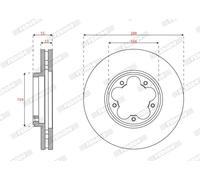 FERODO DDF3059C Disque de frein pour FORD