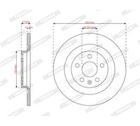FERODO DDF3088C Disque de frein pour LYNK & CO,VOLVO