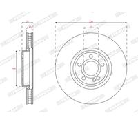 FERODO DDF3109C-1 Disque de frein pour MERCEDES-BENZ