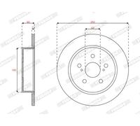 FERODO DDF3112C Disque de frein pour TOYOTA