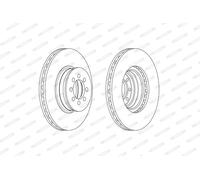FERODO FCR335A Disque de frein pour MERCEDES-BENZ