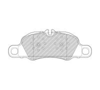 FERODO FDB5018 Kit de plaquettes de frein, frein à disque pour PORSCHE