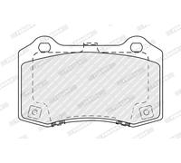 FERODO FDB5359 Kit de plaquettes de frein, frein à disque pour TESLA