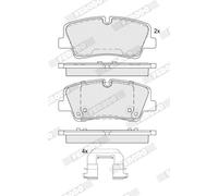 FERODO FDB5391 Kit de plaquettes de frein, frein à disque pour HYUNDAI