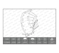 FERODO Plaquettes De Frein À Tambour Pour Iveco Daily II Pritsche/Fahrgestell