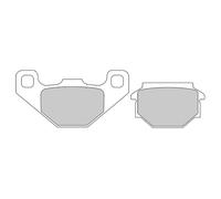 FERODO Plaquettes de freins Arrière FDB828P Compatible avec SACHS MOTORCYCLES ZX, MZ MOTORCYCLES 660