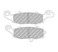 Ferodo Platinum Road Fdb2048p 225108070 Organic Brake Pads Argenté
