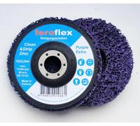 Feroflex Lot de 5 disques CSD, disques CSD 125 mm, disques abrasifs, disques de nettoyage, disques de nettoyage grossier, disques en tissu nylon, décapant de peinture, rouille pour meuleuse d'angle
