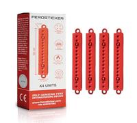 FEROSTICKER Petit Extincteur Automatique - Non Toxique, Compact et sans Entretien, Protection Domestique pour Tableaux Électriques, Générateurs Solaires, Véhicules, Batteries au Lithium (4 Pièces)