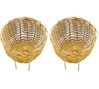 Ferplast Accessoires pour Cages à Oiseaux Ferplast Nid PA 4455 en Osier (Lot de 2)
