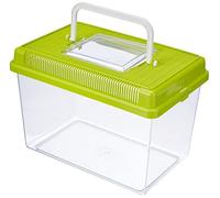 Ferplast Aquarium en Plastique pour Poissons Geo Medium Bac 2,5 L Conteneur 23,2 X 15,3 X H 16,6 cm Vert
