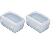 Ferplast Atlas Boisson en Plastique pour Chat, Mangeoire Chien en Eau Voyage Nourriture (Lot de 2)