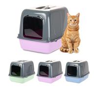 Ferplast Maison de toilette pour chat CLEAR CAT 10 porte 2 filtres charbon actif Coloris assortis G