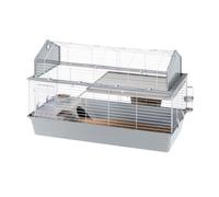 Ferplast BARN 120 Cage pour lapins avec accessoires et adhésifs. Agencement style grange américaine. - 119 x 58 x h 77 cm -