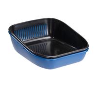 Ferplast BIRBA SANITIZED Bac Litière pour Chat Hygiénique pour Chat avec Tamis Qui Élimine la Saleté, Nettoyage Facile, Traitement Antibactérien et Antiviral 54,5 x 32,5 xh 18,5 cm., col. Assorti