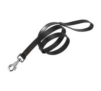 Ferplast Laisse en cuir véritable BK G20/120 pour chien Noir 20 mm x 120 cm