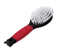 Ferplast Brosse pour Chiens - Poils Courts, Mi-longs & Longs - Poils Souples - Poignée Ergonomique Souple - Taille S, Rouge