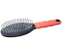 Ferplast Brosse pour Chiens - Poils Courts, Mi-longs & Longs - Poils Souples, Têtes Arrondies - Poignée Ergonomique Souple - Taille M, Rouge