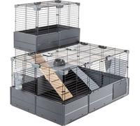Ferplast Cage à lapins Multipla Double 107,5x72x96,5 cm noir