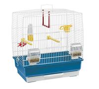 Ferplast Cage à Oiseaux Rekord 2 Cage pour Canaris, Perruches Ondulées, Accessoires Inclus, 39 x 25 x h 41 cm.