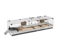 FERPLAST - Cage Cochon d'Inde - Cage Lapin - Maison Lapin - Clapier Lapin - accessoires inclus - Ouvrant et modulable 205 x 60 x h 50 CM - Krolik 200