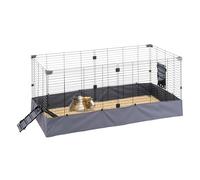 Ferplast Cage Cochons d'Inde, Cage idéal pour Petits Animaux, Enclos intérieur/extérieur, Fond Imperméable Lavable en Machine, Facile à Monter, Extensible et Modulaire, 140 x 71 x59,5 cm