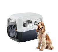 Ferplast Cage de Transport pour Chien Clipper 4, IATA, Panier Chien Moyen Taille Max 20 Kg, Voyage Animaux Voiture Avion Train, 71 x 50 x h 51 cm, Porte en Acier