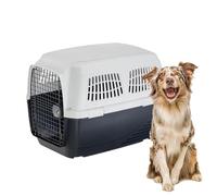 Ferplast Cage de Transport pour Chiens CLIPPER 5, IATA, Panier Transport Chien Moyen Taille max 30 Kg, Boite Transport, Voyage Animaux Voiture Avion Train, 87 x 57 x h 60 cm, Porte en Acier