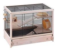 Ferplast Cage en Bois FSC pour Hamsters HAMSTERVILLE, Souris et Petits rongeurs, Structure sur Plusieurs Niveaux, Accessoires Inclus