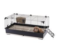 Ferplast Cage Lapin Tommy 100, Lapins, Cochon d'Inde, Cobaye, Animaux, Clapier avec Grille et Abreuvoir Lapin, 99,5 x 53 x h 48 cm, Toit Ouvrant, en Métal Peint et Plastique