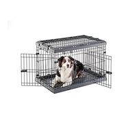 Ferplast Cage Pliable pour Chiens de Taille Moyenne Superior 90 Clôture métallique, avec Séparateur, Double Verrouillage