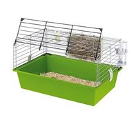 Ferplast Cage pour Cochons d'Inde, Cage Rongeur, Accessoires Inclus: Mangeoire, Abreuvoir, Grande Ouverture Supérieure avec Grille Métallique 58 x 38 x h 31,5 cm
