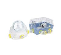 COMBI 2 Cage compacte pour hamsters avec aire de jeux Gym. Variante COMBI 2 - Mesures: 79,5 x 29,5 x h 26,3 cm - Bleu - Blu - Ferplast