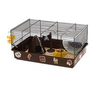 Ferplast Cage pour Hamsters CRICETI 9 Pirates, Cage en Métal et Plastique Peint, Autocollants et Accessoires Inclus, 46 x 29,5 x h 23 cm.