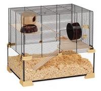 Ferplast Cage pour Hamsters et Souris KARAT 60 Petits Rongeurs, Deux étages avec Accessoires, en Verre et Métal G