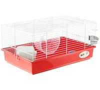 Ferplast Cage pour Hamsters Petits Rongeurs CRICETI 9,Cage Hamster en Plastique, Accessoires Inclus: Roue Hamster, Biberon, Maison Hamster, Mangeoire 46 x 29,5 x h 23 cm.