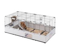 Ferplast Cage pour Lapins, Cage pour cochons d'Inde, cobayes, Modular 3, Extensible, Grande Cage à Lapin, Accessoires Inclus, Facile à Nettoyer, 144 x 72 x h 56 cm