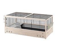 Ferplast Cage pour Lapins en Bois FSC Arena 120, avec Accessoires Inclus, 125 x 64,5 x h 51 cm.