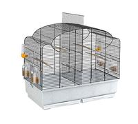 Ferplast Cage pour Oiseaux Canaris Canto, Petite Cage de Reproduction avec Séparation et Accessoires, 71 x 38 x h 60,5 cm.