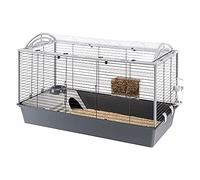 Ferplast Cage pour Rongeurs CASITA 100 Cage Lapins, Cage Cochons d'Inde, en Métal, Accessoires Inclus : Mangeoire, Abreuvoir, Abreuvoir, Maison. 119 x 58 x h 75 cm