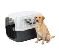 Ferplast Cage de Transport pour Chiens Clipper 6, IATA, Panier Transport Grand Chien Max 45 Kg, Boite Transport, Voyage Animaux Voiture Avion Train 93 x 65 x h 68 cm, Porte en Acier