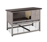 Ferplast Clapier d'extérieur Ranch 120 Basic en Bois FSC, Deux étages, Accessoires Inclus