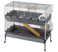 Ferplast Clapier Rabbit 120 Double avec support 118x58x117 cm Gris